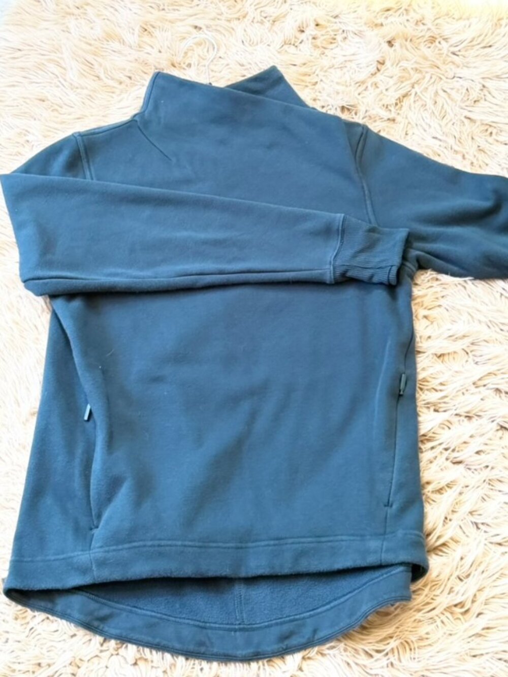 Athleta Cozy Karma Asymmetrical Pullover Funnel Neck Sweatshirt